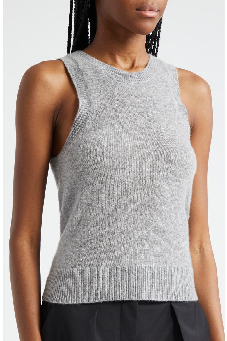 Jerrel Cashmere Tank, Alternate, color, HEATHER GREY