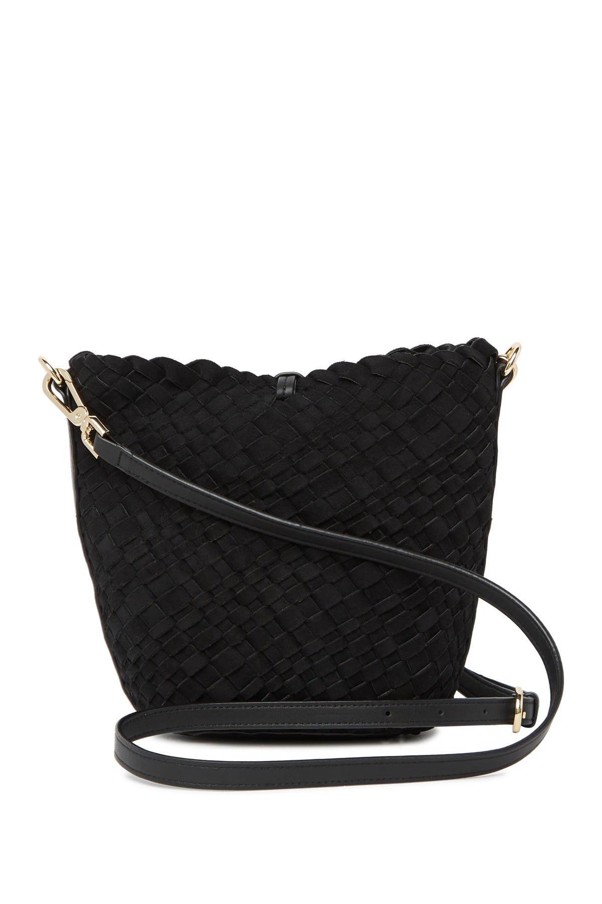 Calvin Klein Naomi Woven North/South Crossbody, Alternate, color, 