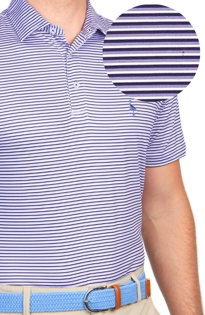 TailorByrd Multi Stripes Performance Polo, Alternate, color, Purple