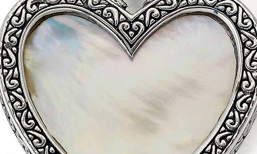 Samuel B. Bali Design Heart Pendant In White
