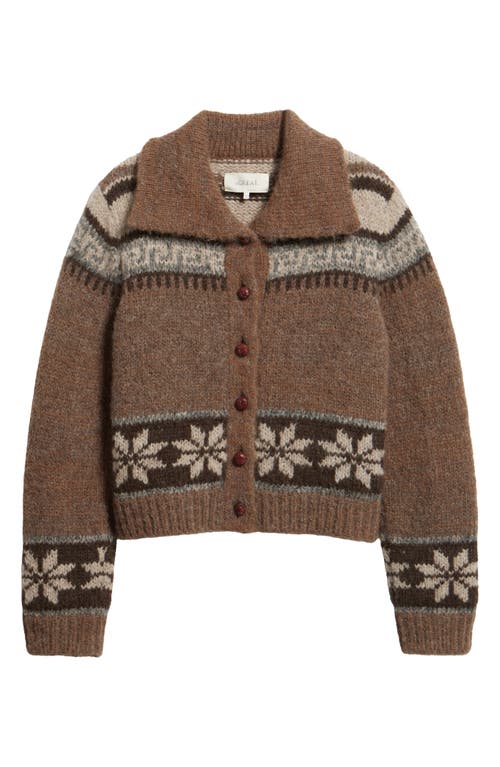 The Great . The Nordic Scholar Cardigan In Brown
