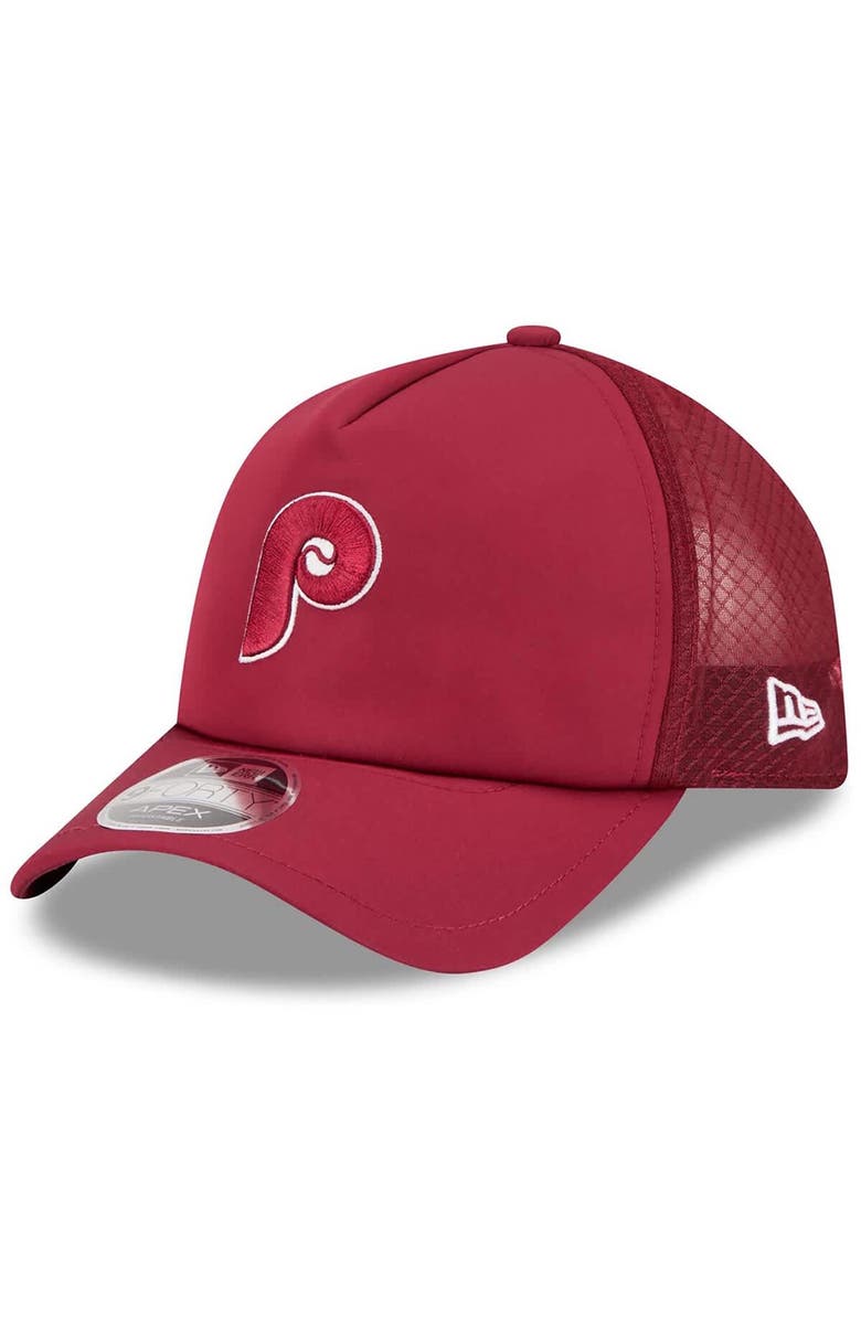 New Era Men's New Era Maroon Philadelphia Phillies 2026 Batting Practice Alternate Apex 9FORTY Adjustable Hat, Main, color, Maroon