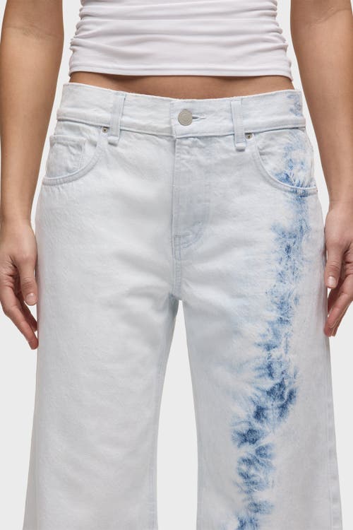 Hudson Rylee Low Rise Loose Jeans In Bleached Clouds