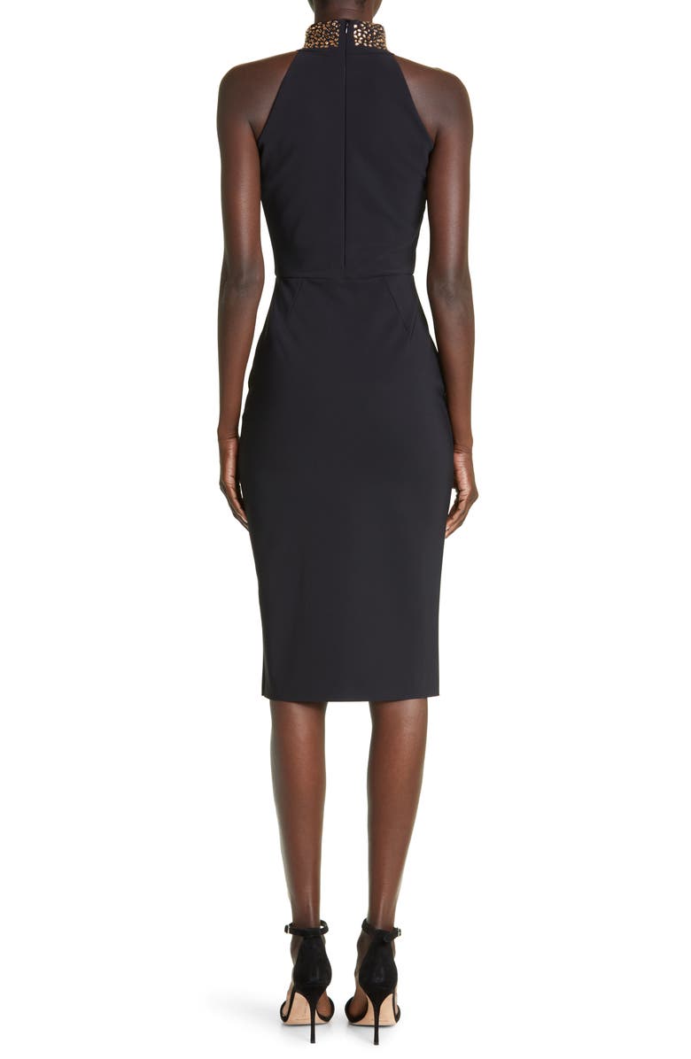 Chiara Boni La Petite Robe Slavinka Mock Neck Sheath Dress, Alternate, color, 