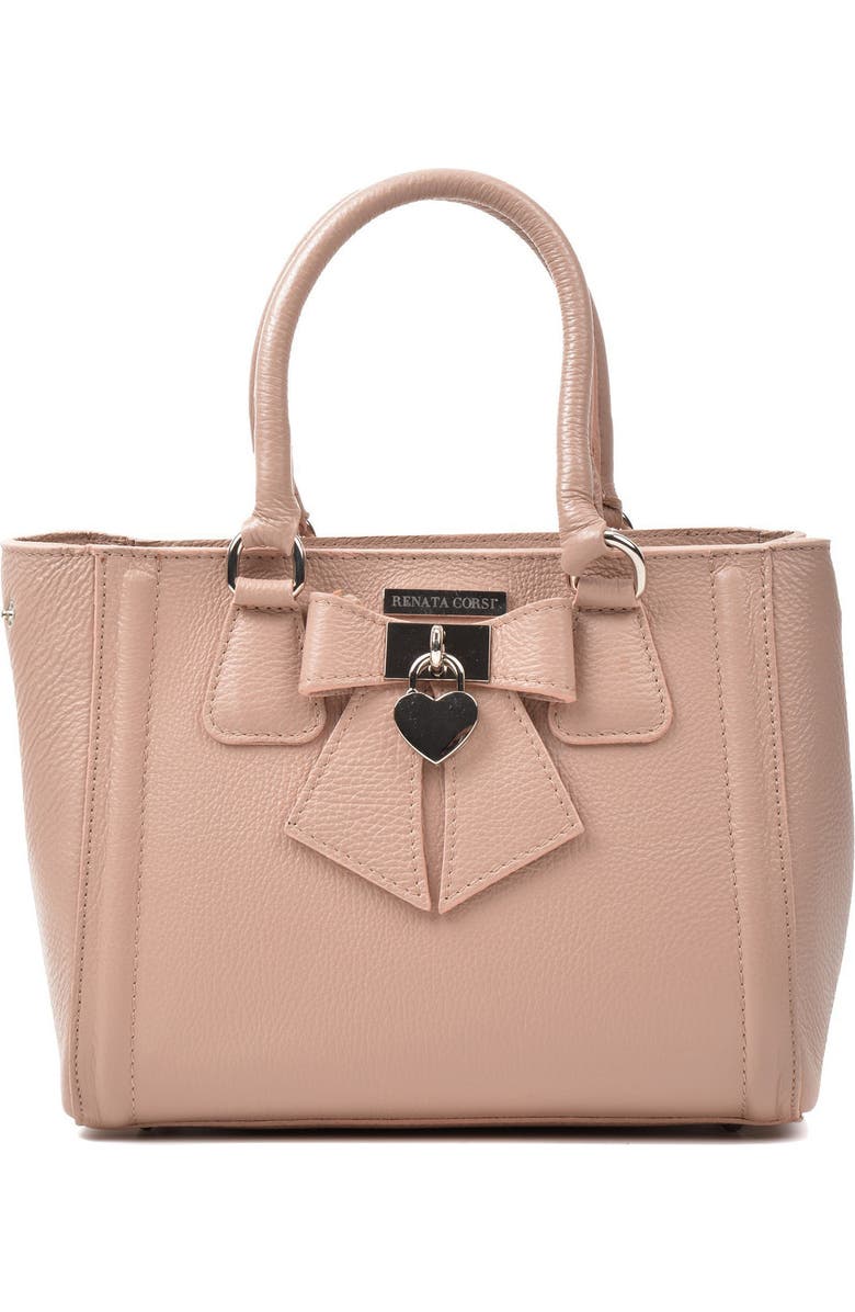 RENATA CORSI Bow Detail Tote Hand Bag, Main, color,