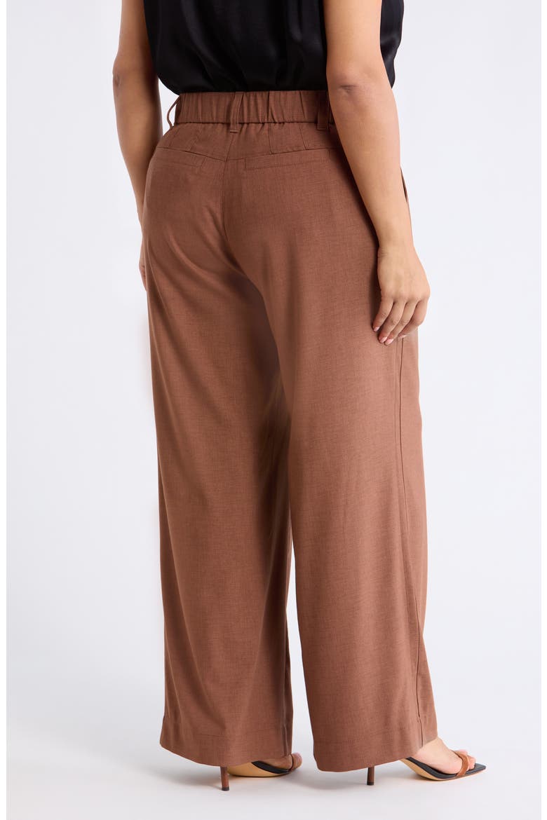 Skyrise High Rise Wide Leg Pants, Alternate, color, MOCHA