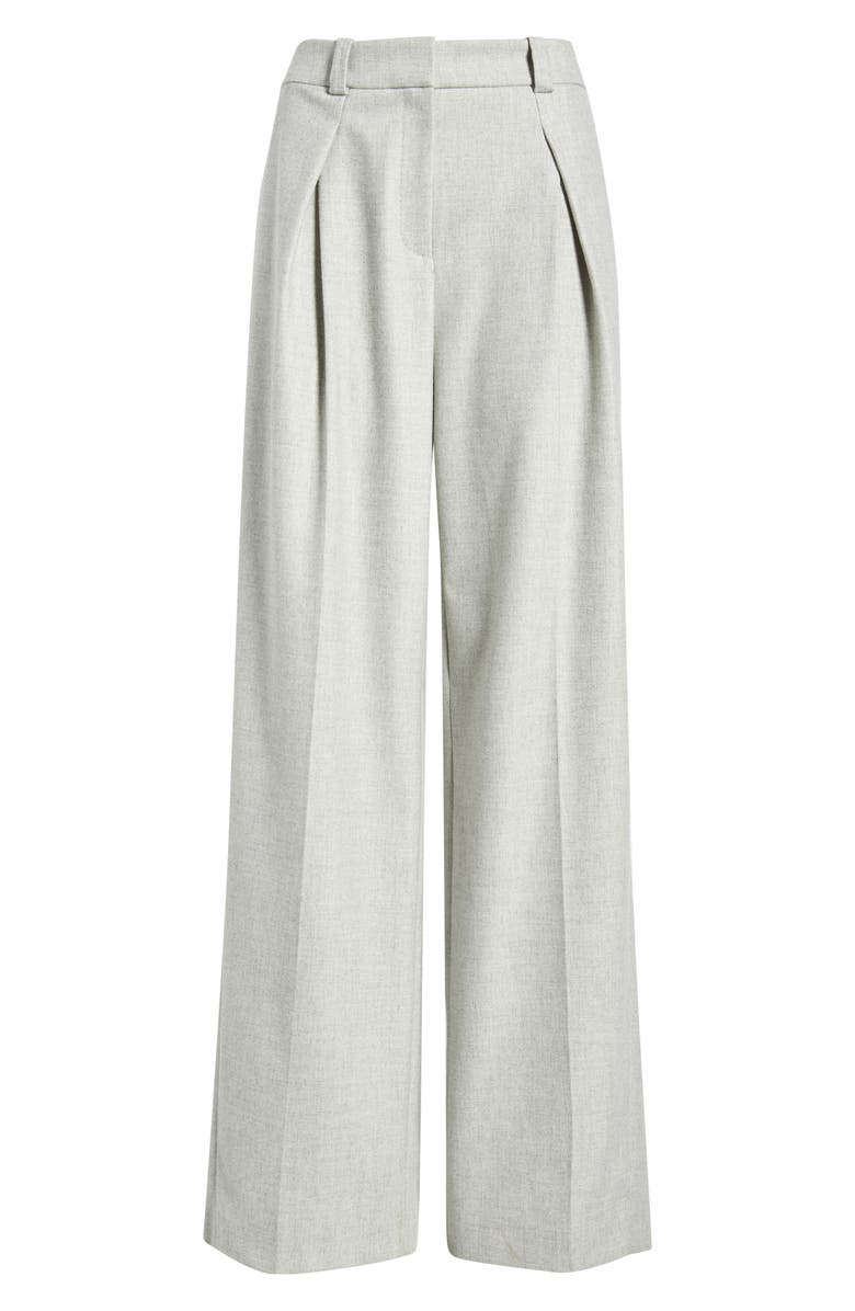 BOSS Orange Taflong Pleated Wide Leg Pants, Alternate, color, Light/ Pastel Grey