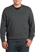 Oak Hill Premium by DXL Big & Tall Cashmere Blend V-Neck Sweater