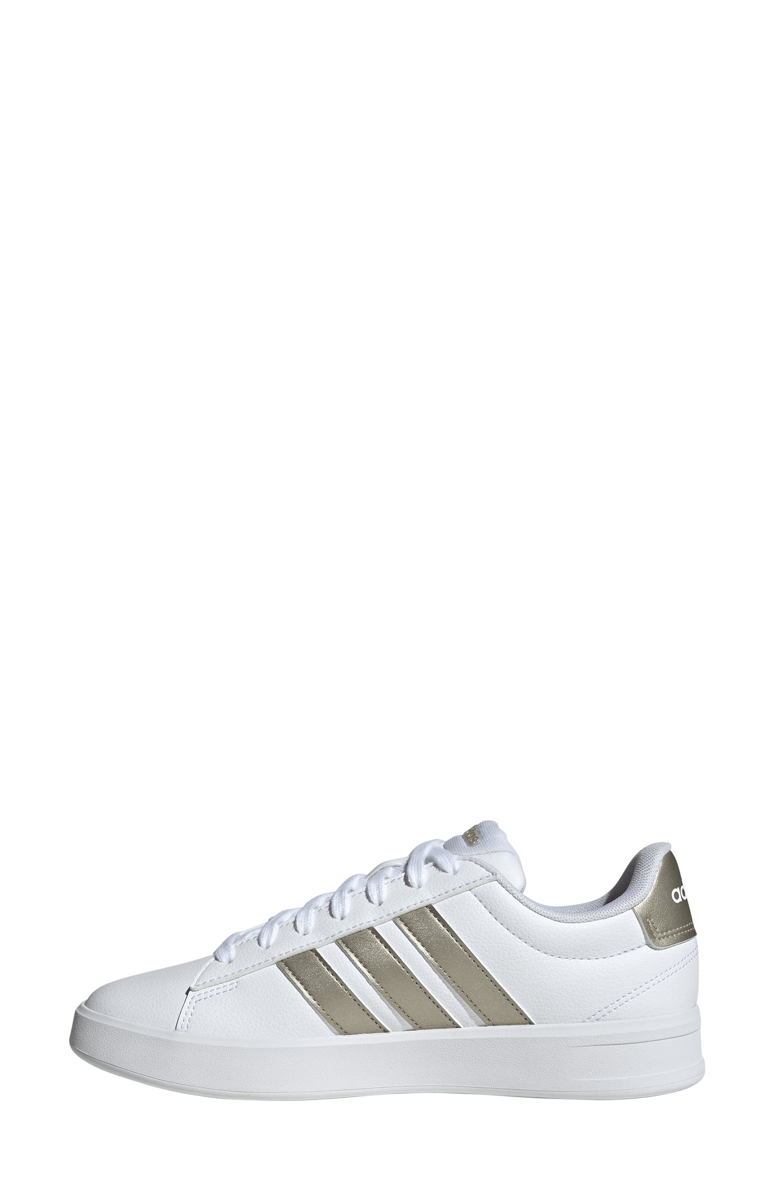adidas Grand Court 3.0 Sneaker, Alternate, color, White/ Cyber Met./ White