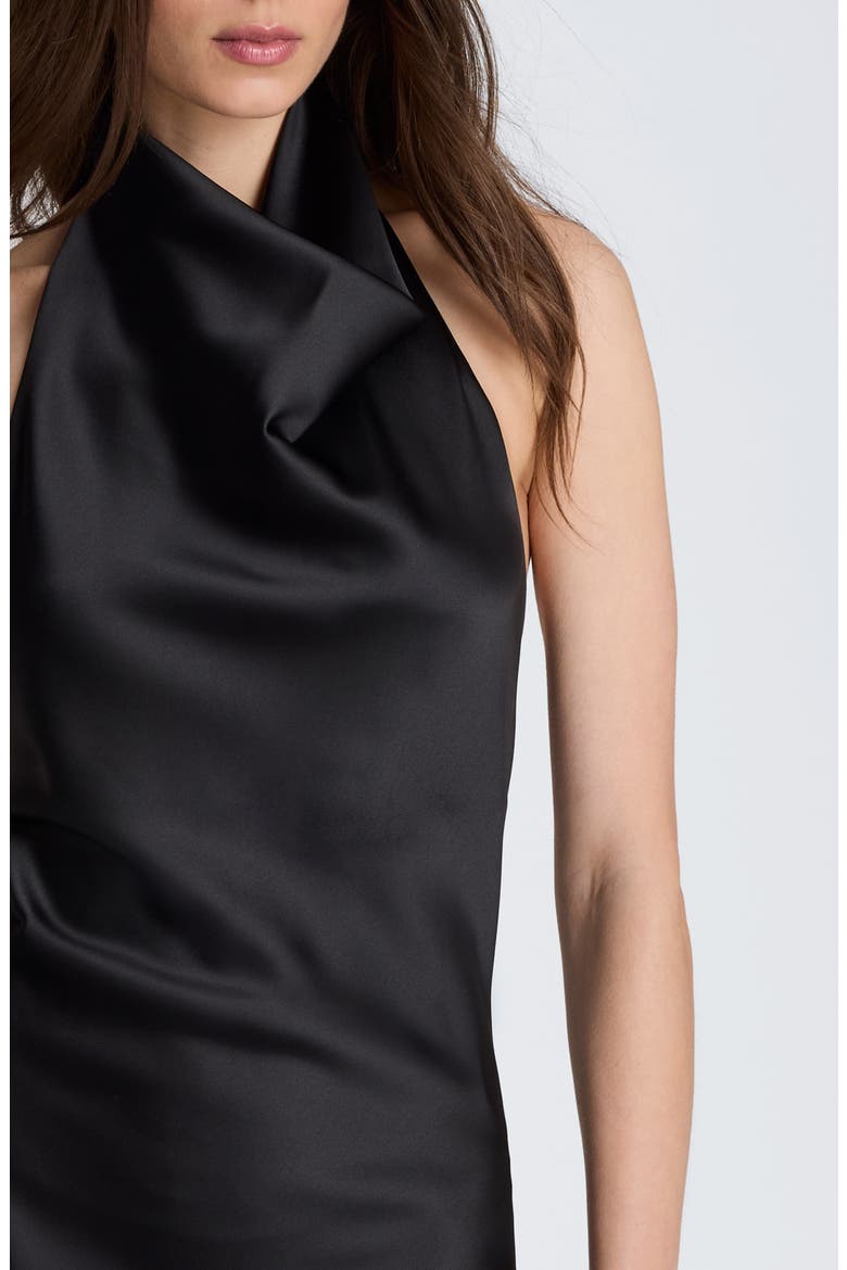 Halter Minidress, Alternate, color, BLACK