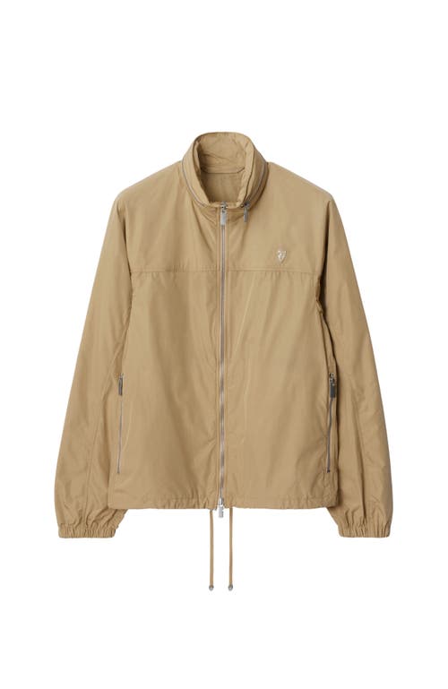 Burberry Beige Nylon Cotton Jacket In Cracker