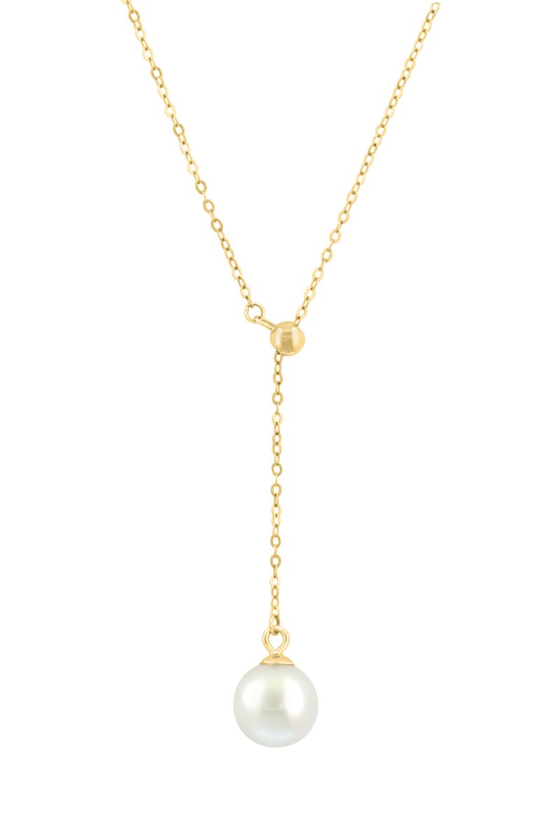EFFY 14K Gold 4.5mm Freshwater Pearl Y-Necklace, Main, color,