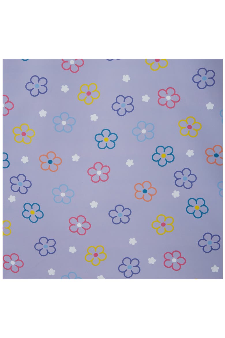 Kids' Hooded Rain Coat, Alternate, color, PURPLE FLORAL