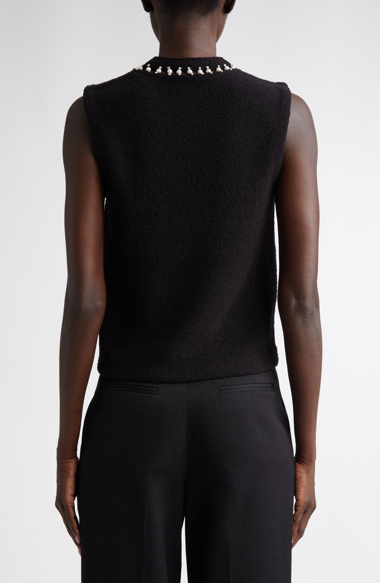 ST. JOHN Embellished Stretch Micro Bouclé Shell, Alternate, color,