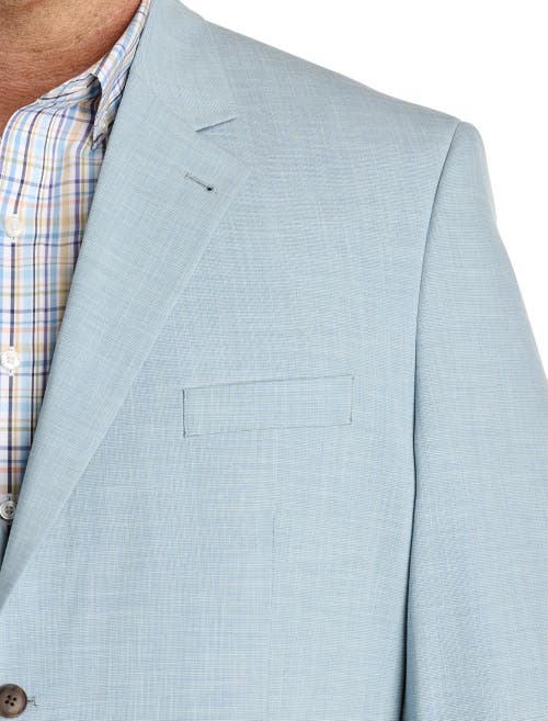 Oak Hill By Dxl Big & Tall Cross Hatch Jacket-relaxer Suit Jacket In Blue