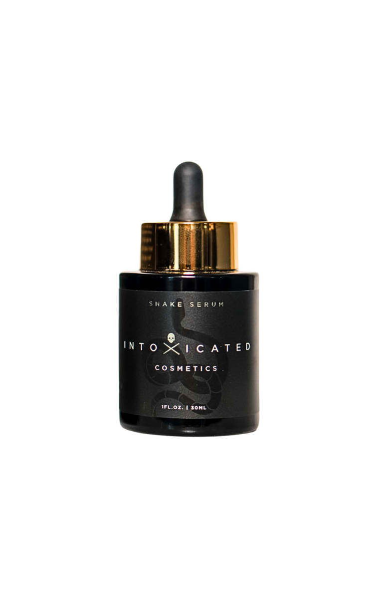 Intoxicated Cosmetics Snake Serum | 1 fl oz/ 30 ml | Anti-Aging Formula with Vegan Snake Peptides | Hydrating Hyaluronic Acid | Niacinamide for Radiant Skin Repair, Main, color, NO COLOR