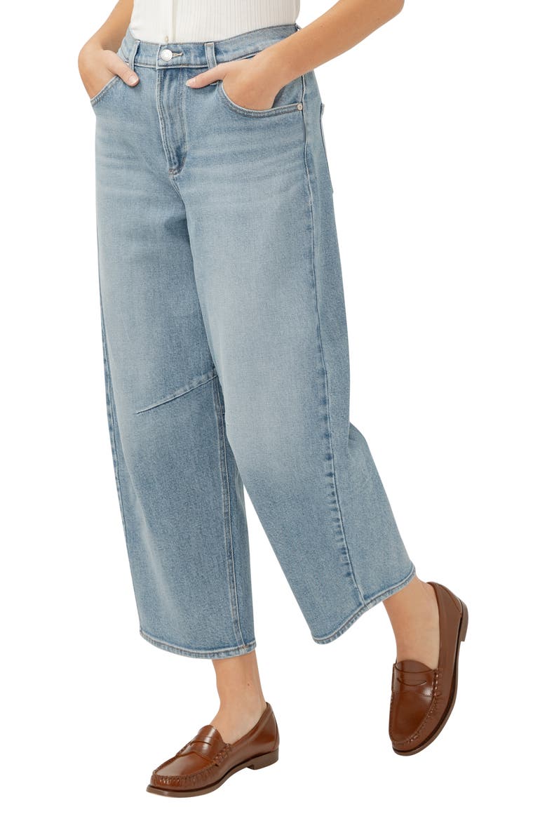 Ankle Barrel Leg Jeans, Alternate, color, INDIGO