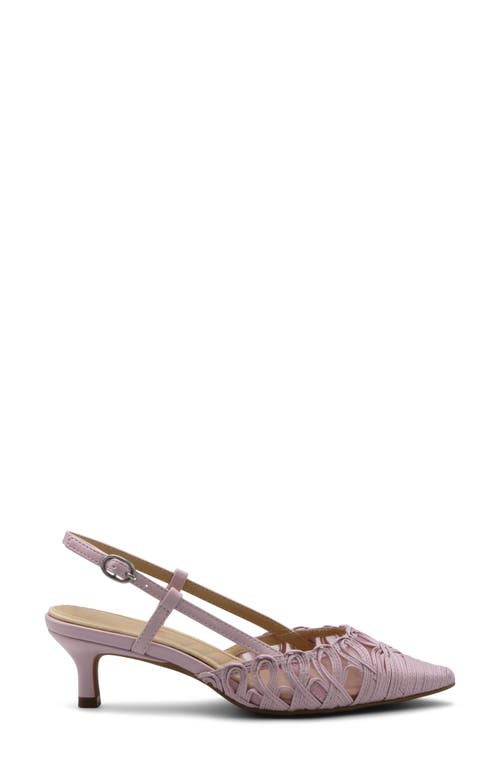 Adrienne Vittadini Sensation Kitten Heel Slingback Pump In Pink Pearl
