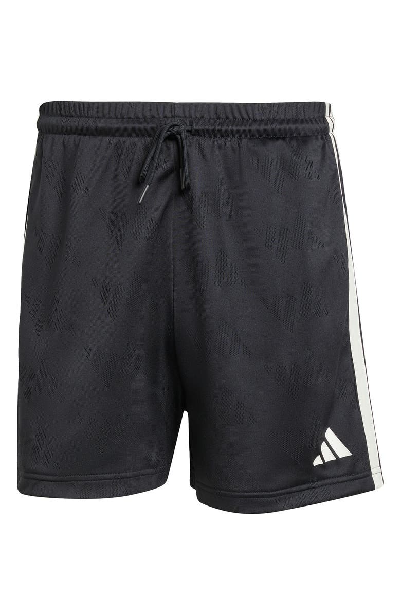 adidas Stadium Jacquard Shorts, Alternate, color, Black/ Off White