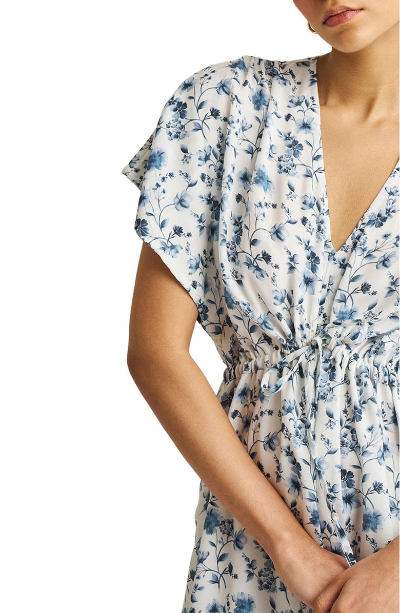 Reistor Gathered Maxi Dress, Alternate, color, Wisteria Whimsy