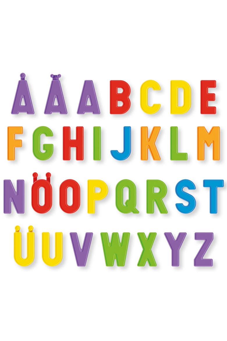 Magnetic Tablet Doublesided Board, Letters & Animal Magnets, Alternate, color, Multicolored