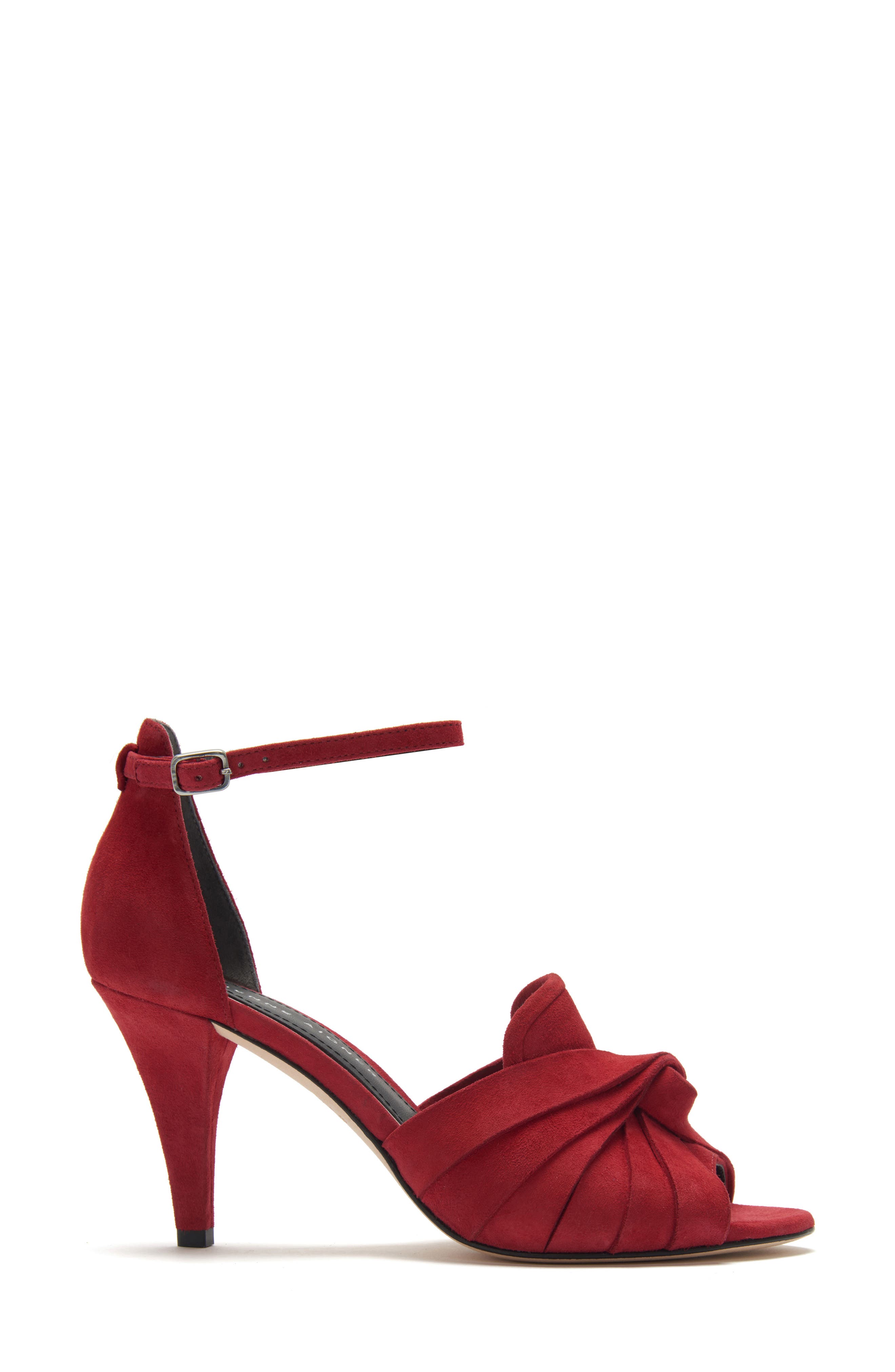 Sahari Ankle Strap Sandal, Alternate, color, SANGRIA SUEDE