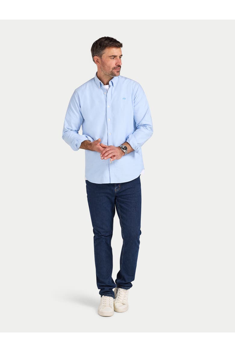 Long Sleeve Oxford Shirt, Alternate, color, Sky Blue