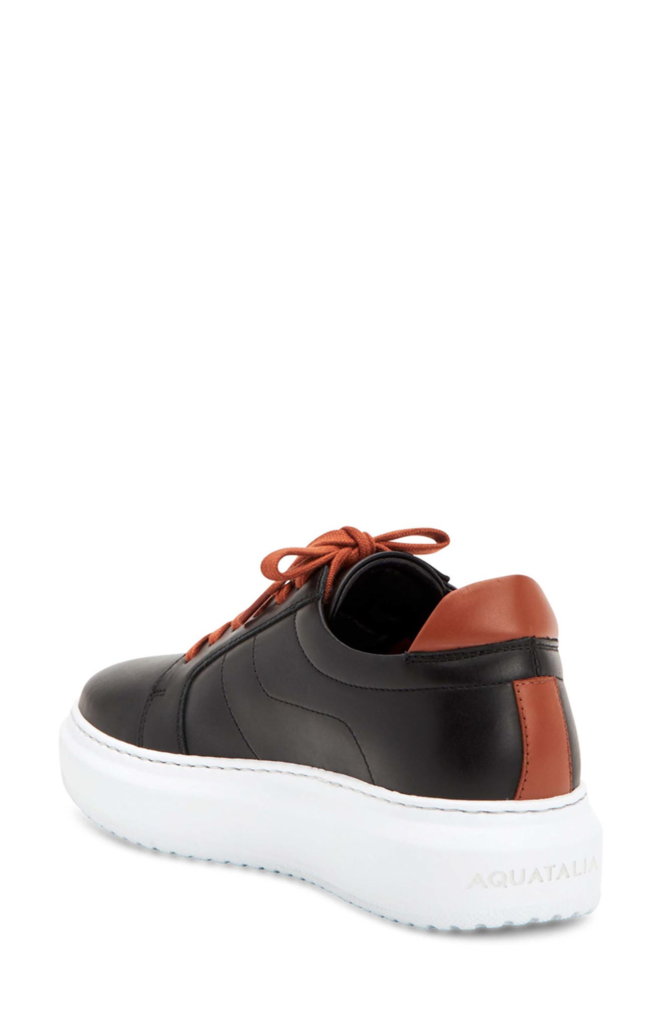 Aquatalia Liz Calfskin Leather Sneaker, Alternate, color, 