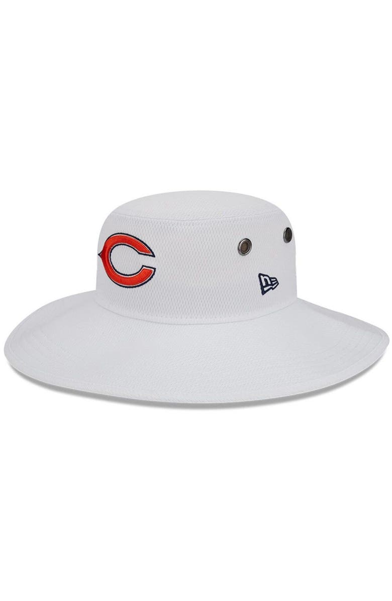 New Era Men's New Era White Chicago Bears 2023 NFL Training Camp Primary Logo Panama Bucket Hat, Main, color,