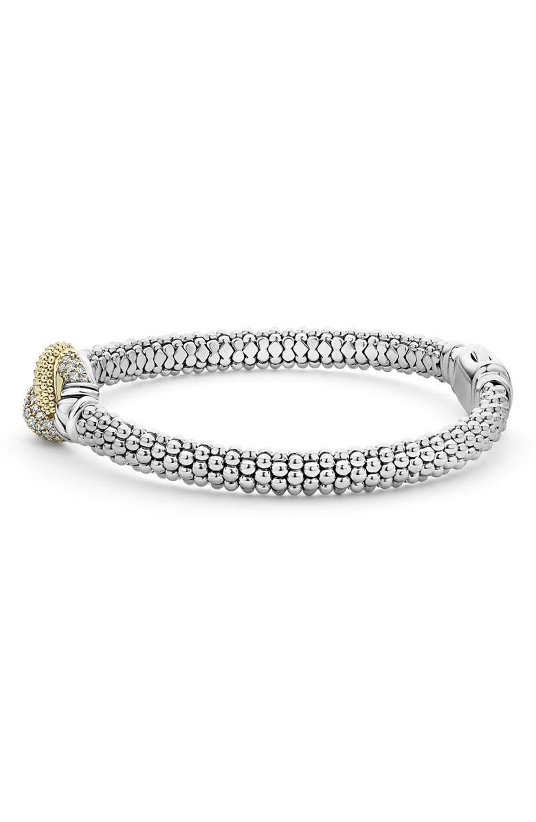 LAGOS Caviar Lux Diamond Knot Rope Bracelet, Alternate, color,