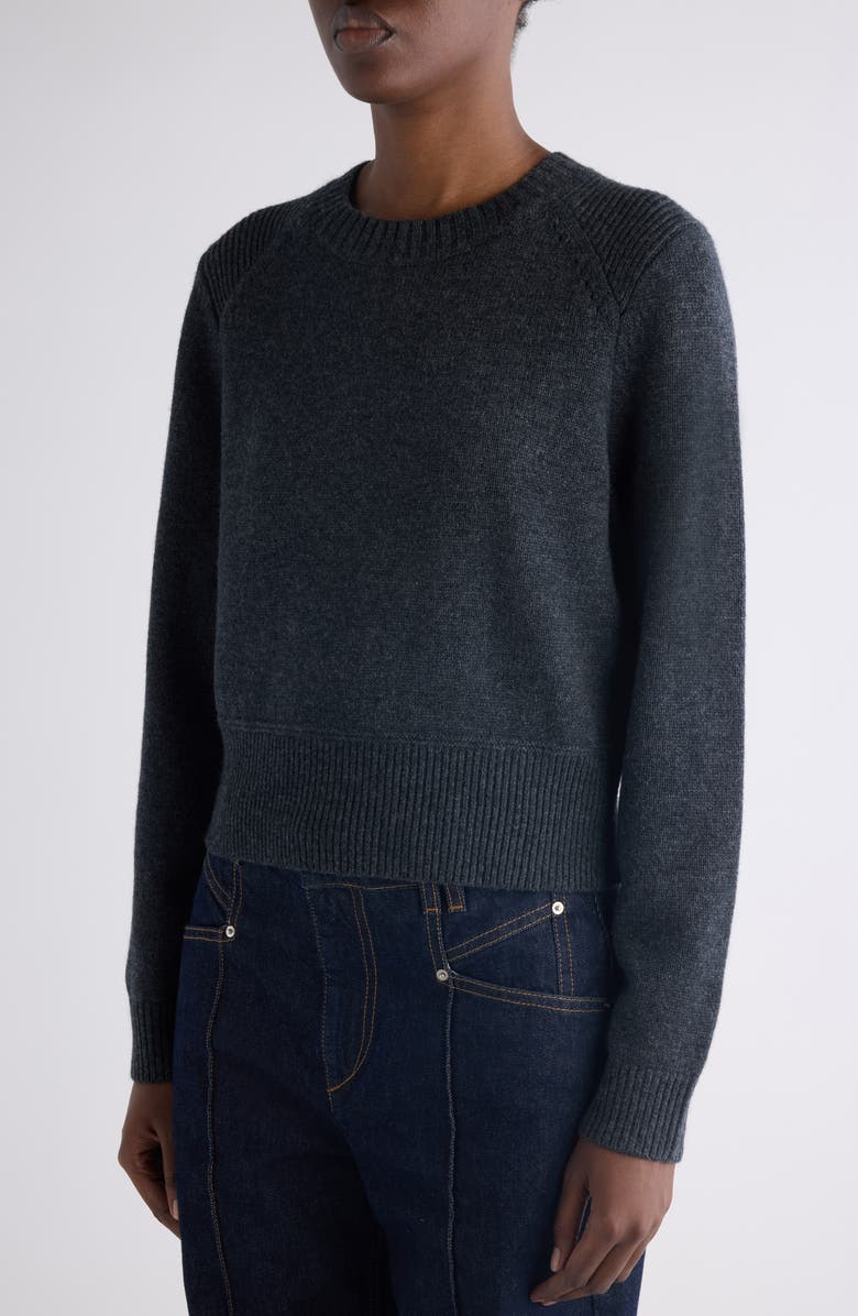 Isabel Marant Cornelia Merino Wool & Cashmere Sweater, Alternate, color, Anthracite