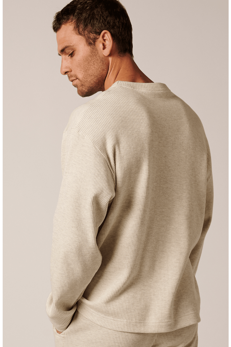 Cozy Cotton Crewneck, Alternate, color, Marshmellow