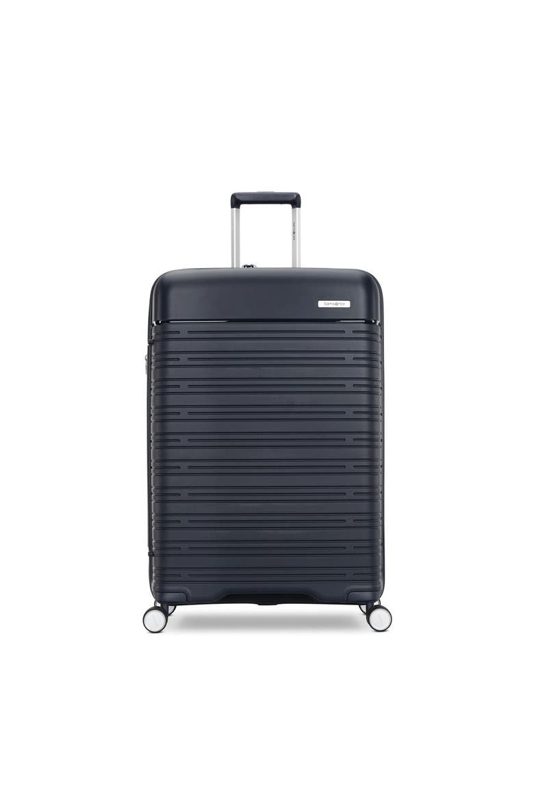 Elevation Plus 28" Large Checked Spinner Luggage, Main, color, Midnight Blue