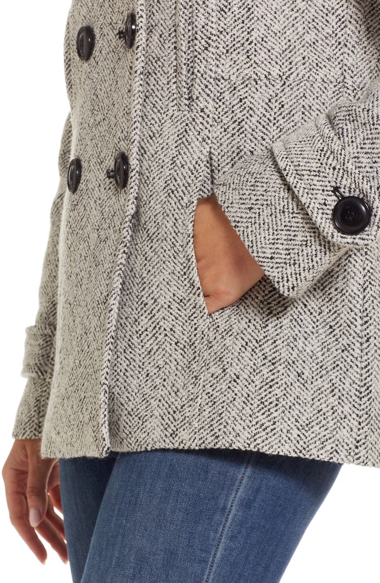 Gallery Double Breasted Peacoat, Alternate, color,