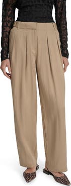 DKNY Weathered Twill Pleated Pants