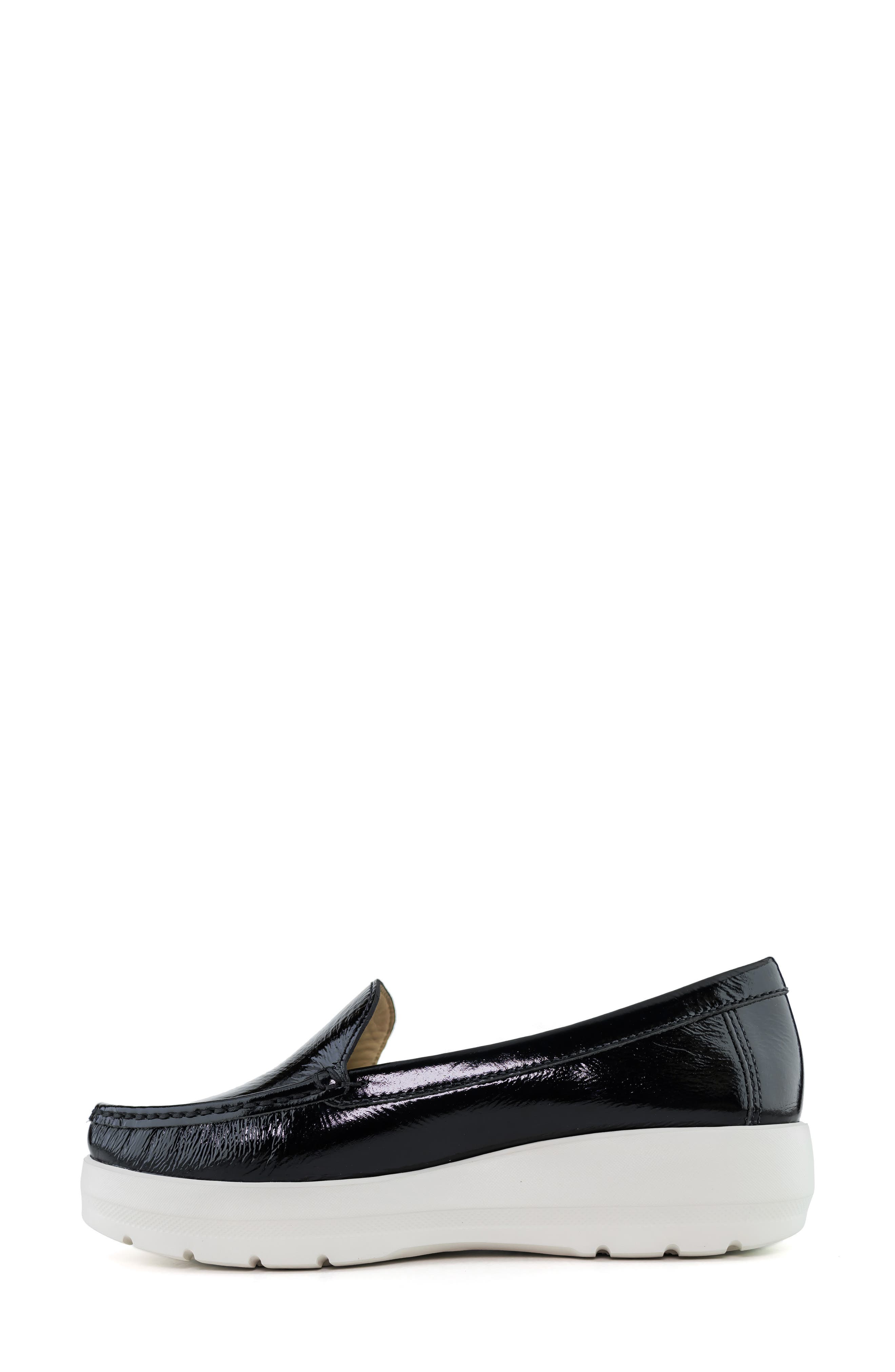 Marc Joseph New York Prospect Park Wedge Loafer, Alternate, color, Black Svelte Patent