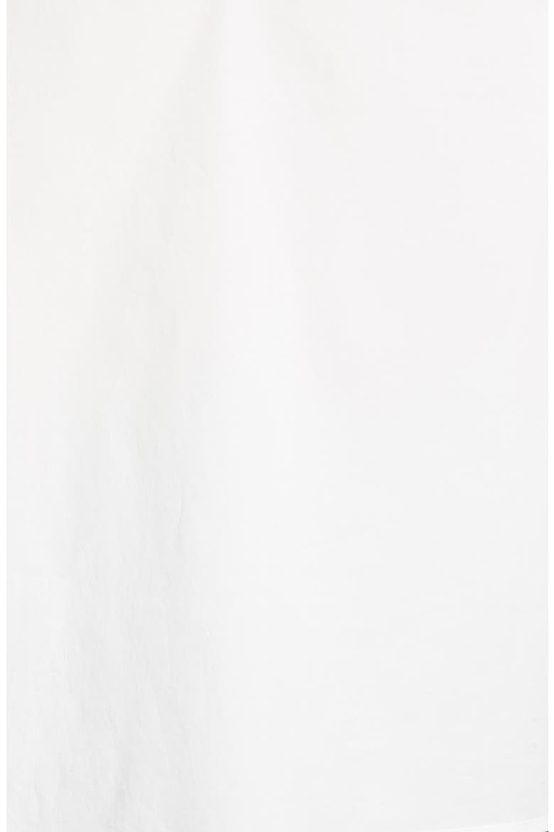 Tabitha Ruffle Balloon Sleeve Stretch Cotton Blouse, Alternate, color, WHITE