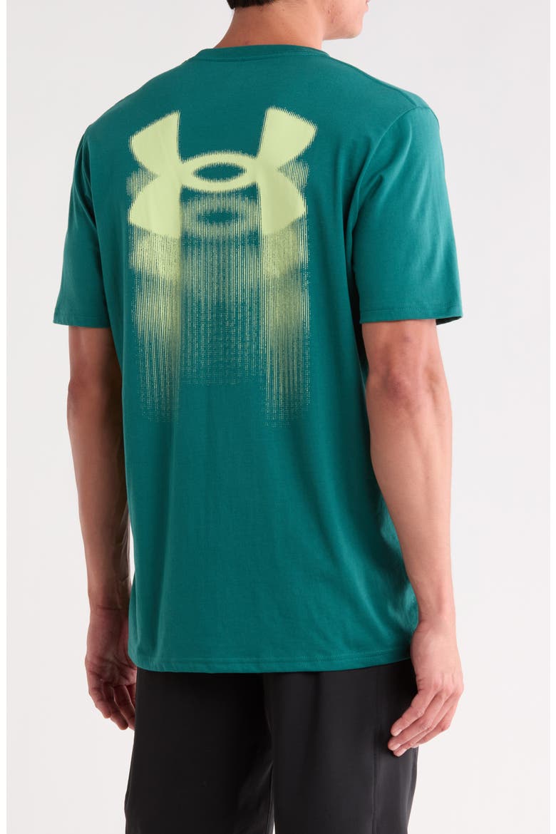 Blur Logo Graphic T-Shirt, Alternate, color, 338 RACK GREEN