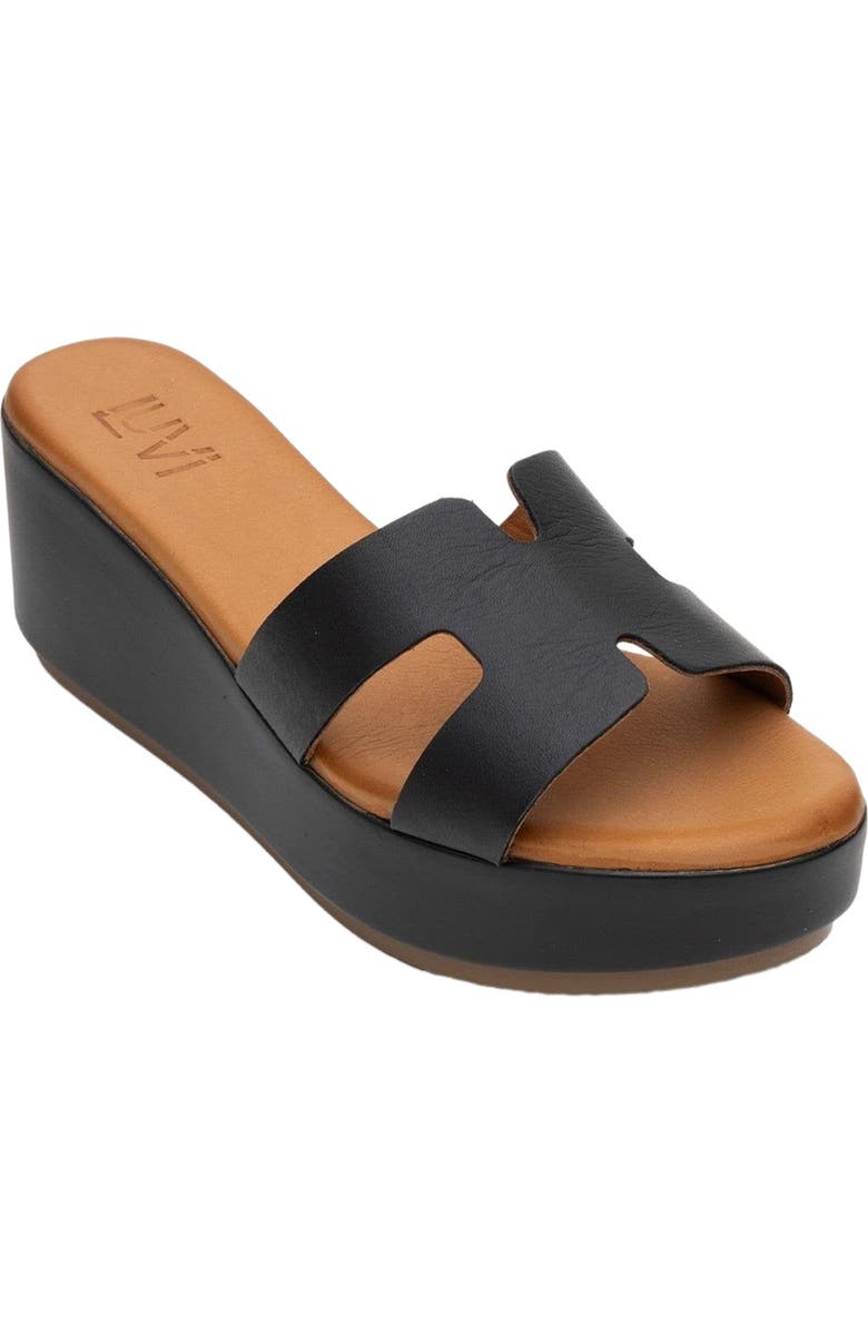 Forever & Always Shoes Lia Leather Platform Sandal, Alternate, color,