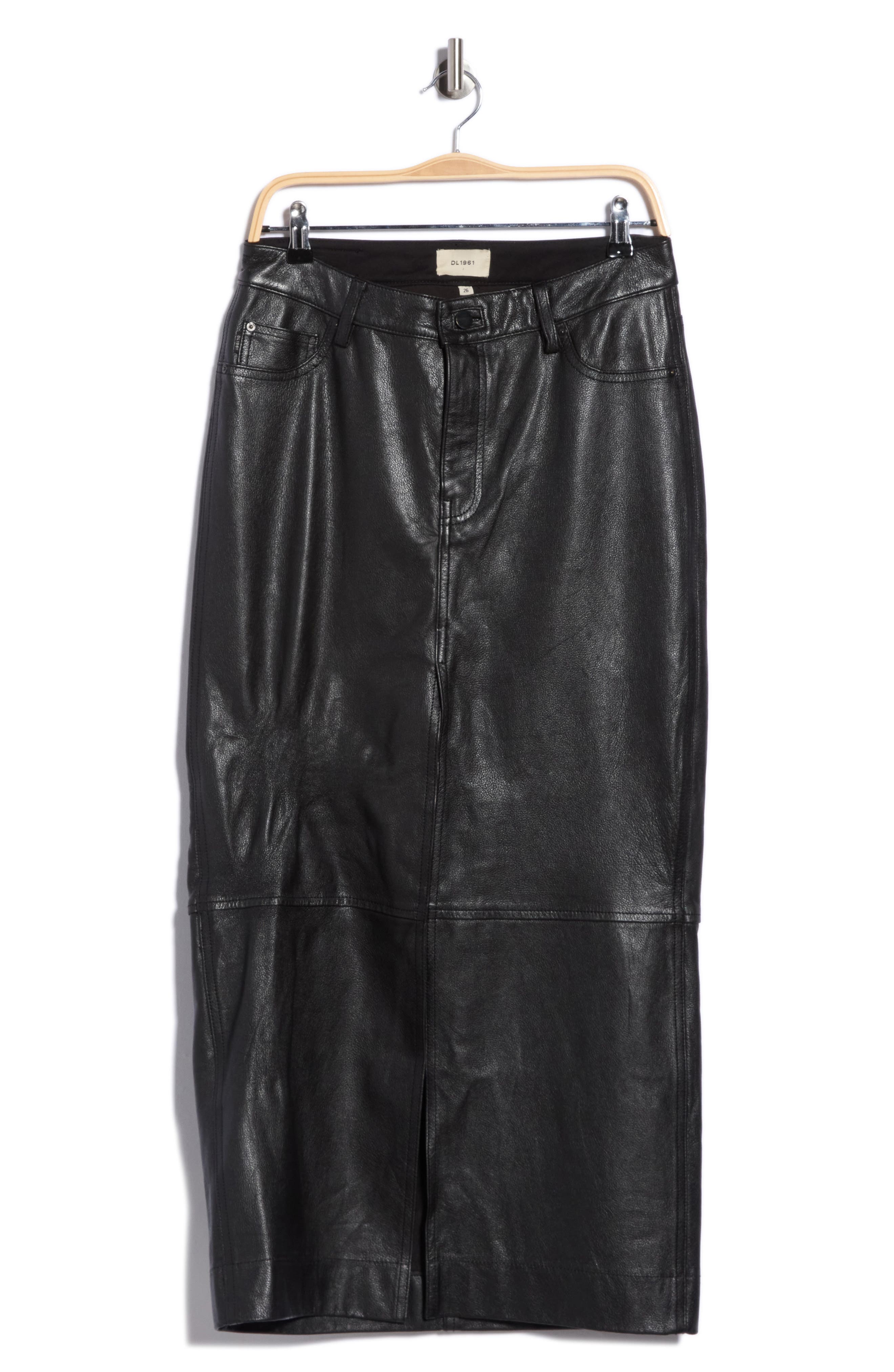 DL1961 Asra Leather Maxi Skirt (Women) | Nordstromrack