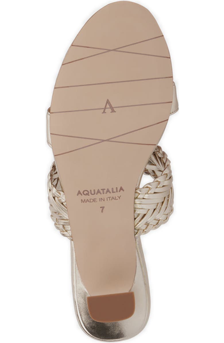 Aquatalia Kerry Water Repellent Slide Sandal, Alternate, color, Platino