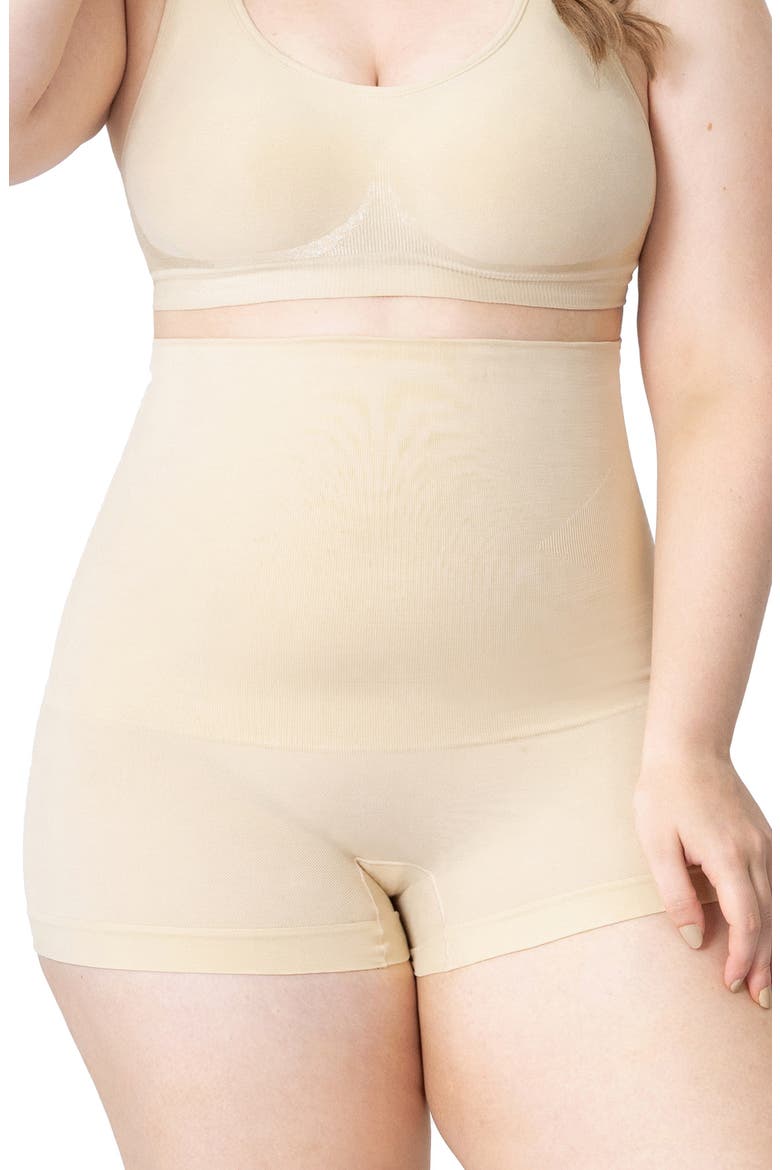 High Waist Shaper Boyshorts, Main, color, BEIGE