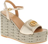 Valentino Garavani VLOGO Wedge Platform Sandal