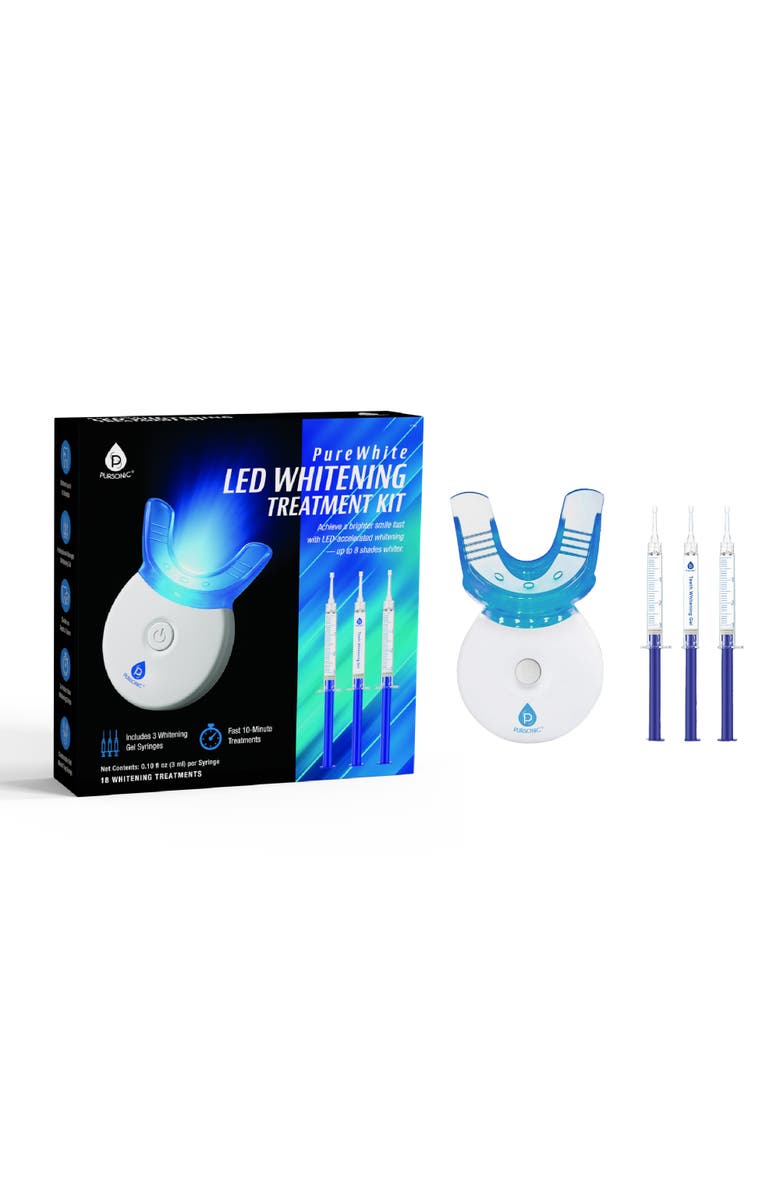 PURSONIC PureWhite LED Whitening Treatment Kit, Main, color, White