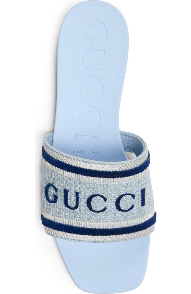 Gucci Luna Slide Sandal, Alternate, color, Blue