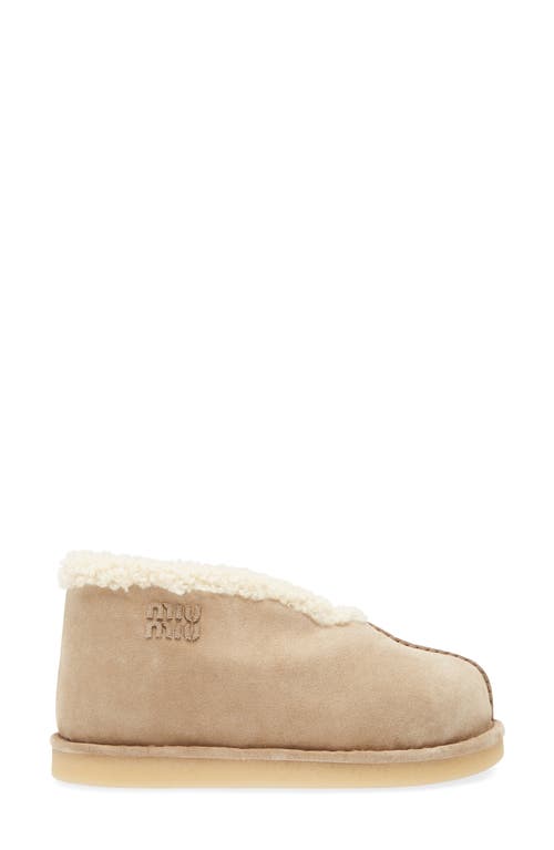 Miu Miu Genuine Shearling Slipper