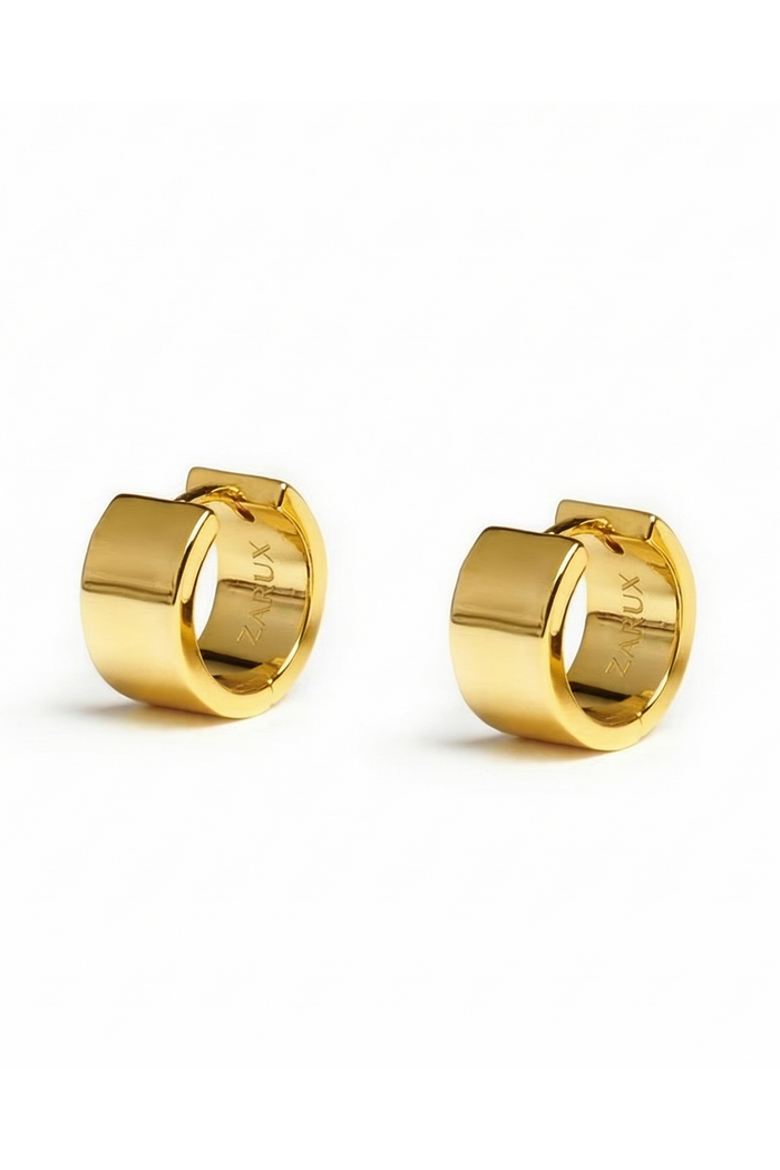Aurelle Mini Hoop Earrings, Main, color, Yellow Gold
