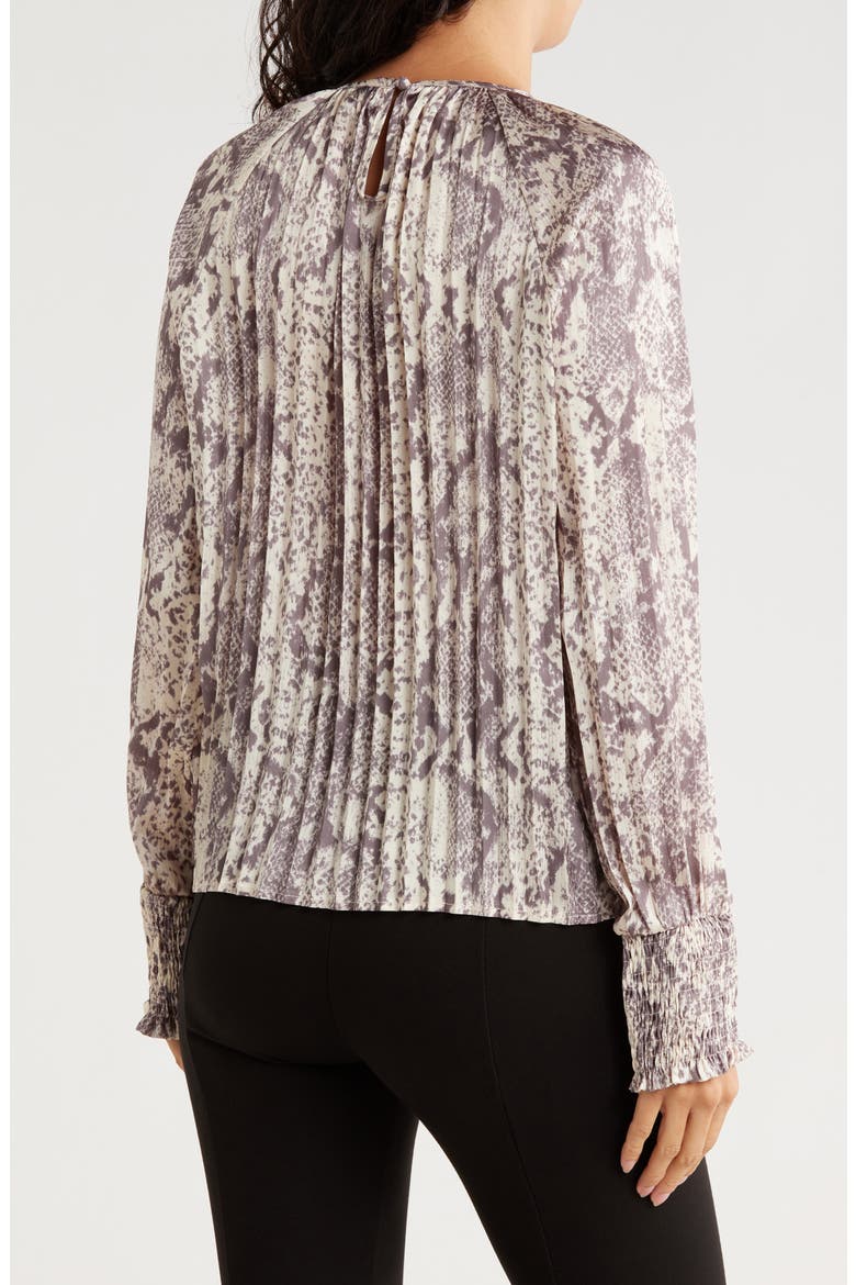 Long Sleeve Snake Print Top, Alternate, color, GREY SNAKE PRINT