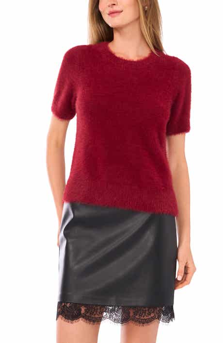 Vince Camuto Short Sleeve Sweater