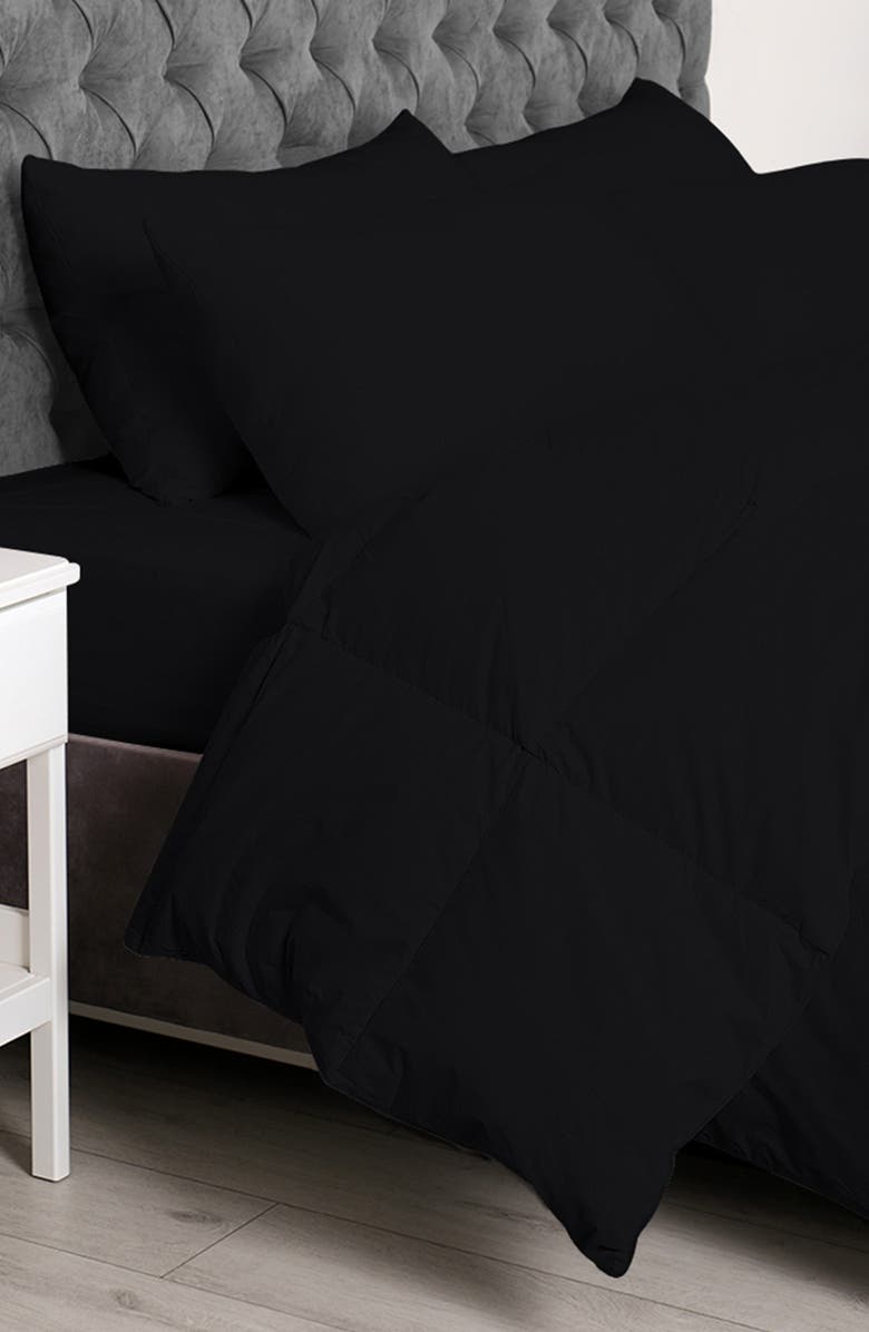 Luxury Home Microfiber 7-Piece Comforter Set, Main, color, Black